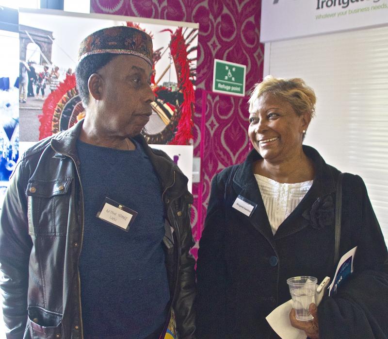 Carnival heroes, Arthur France and Margaret Hamilton pax photo